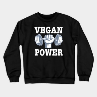 Vegan Power Workout Muscle Gorilla Bodybuilding-Vegan Power Crewneck Sweatshirt